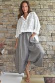 Arbi Gingham Pocket Culotte Pant Chocolate
